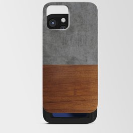 Concrete and Wood Luxury iPhone Card Case