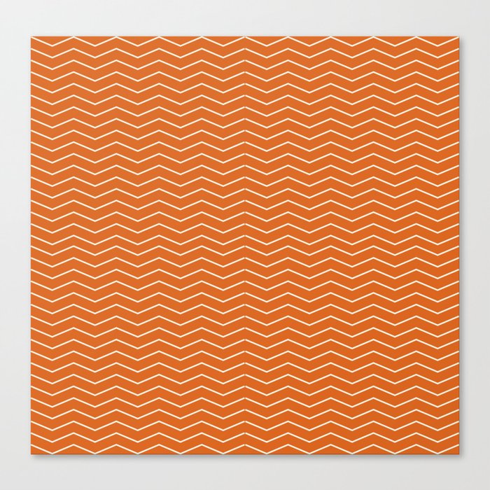 Orange Chevron Canvas Print