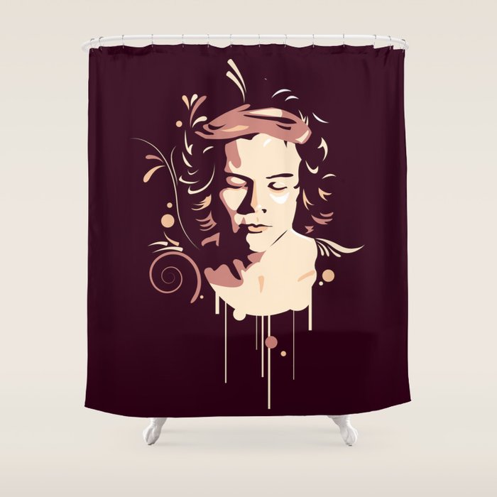 Harry Styles Vector Art Shower Curtain By Cuphaz Society6