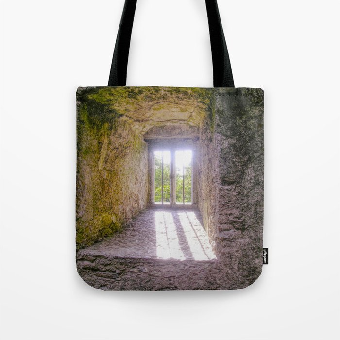 Light from Castle Window Tote Bag