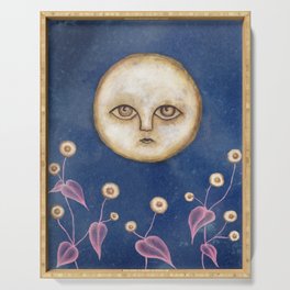 Moon for flowers Serving Tray