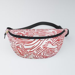 Collective tribal multiverse - red edition Fanny Pack