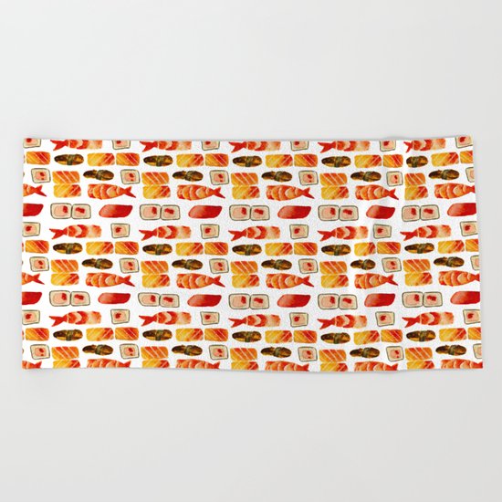 Sushi vibes Beach Towel