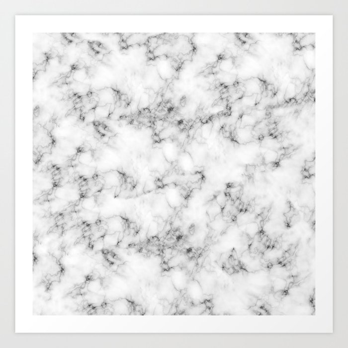 Real Marble Art Print by Art prints by Grace | Society6
