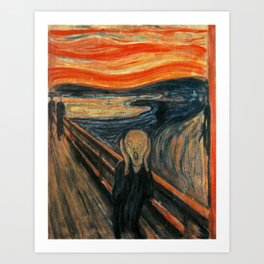 The Scream by Edvard Munch Art Print