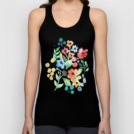 Flourish - Watercolor Floral Unisex Tank Top