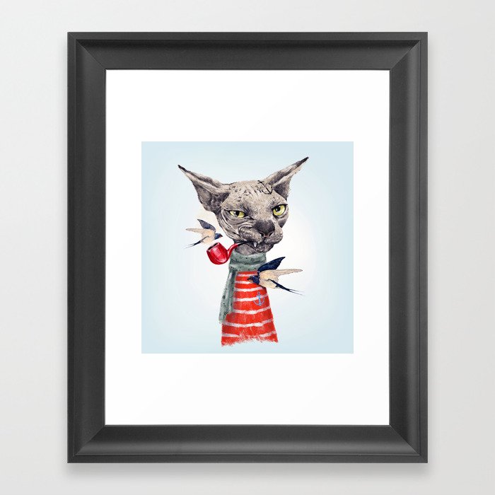 Sphynx cat Framed Art Print