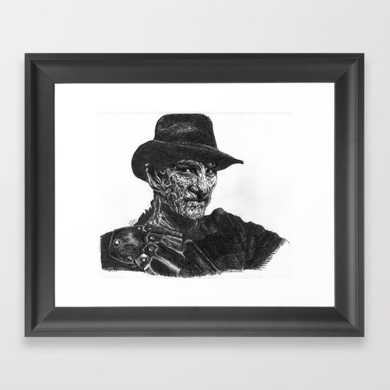 Freddy Krueger Framed Art Print
