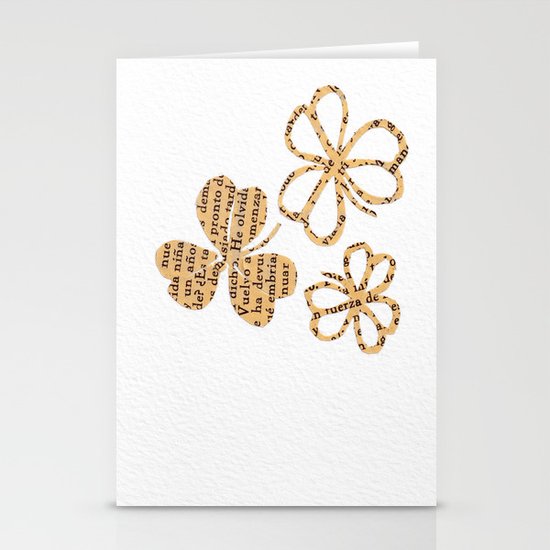 PAPERCUT FLOWER 4 Stationery Cards