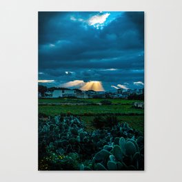 Heaven, Let Your Light Shine Down! Canvas Print