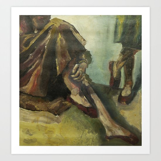 Ladies in Hats 4 Art Print