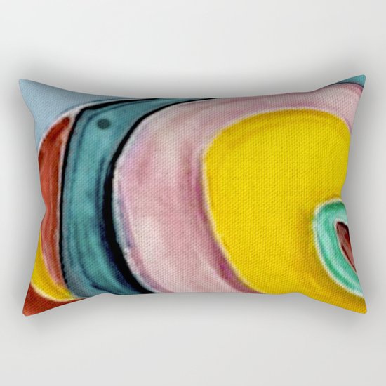 The Kandinsky's Chubby Bird 2 Rectangular Pillow