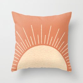Sunrise pink Throw Pillow