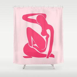 Pink Matisse Nude, Art Decoration Shower Curtain