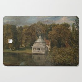 House by a lake by John Constable Cutting Board