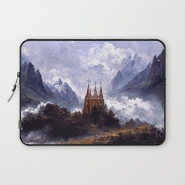 Gothic Cathedral among the mountains Laptop Sleeve