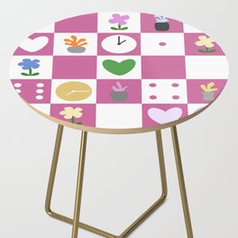 Color object checkerboard collection 17 Side Table