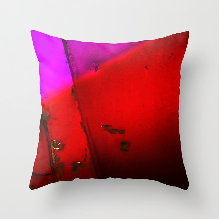 Purple,Red and Black Throw Pillow