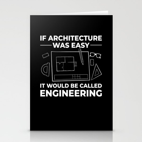 Architecture Designer Engineering House Architect Stationery Cards