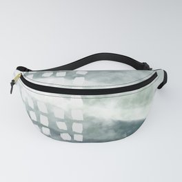 abstract ocean oil squares Fanny Pack