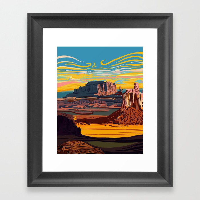 Cayenne Desert Framed Art Print