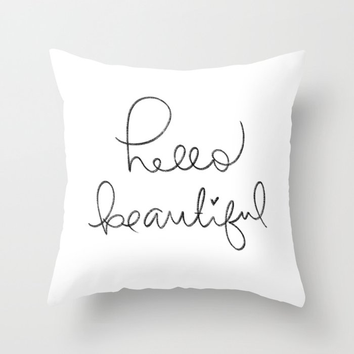 Hello beautiful deals pillow