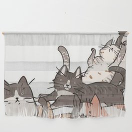 Cats Doodle Wall Hanging