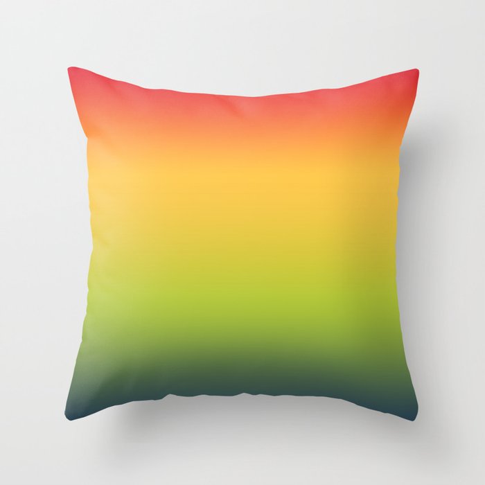 Abstract Colorful Tropical Blurred Gradient Throw Pillow