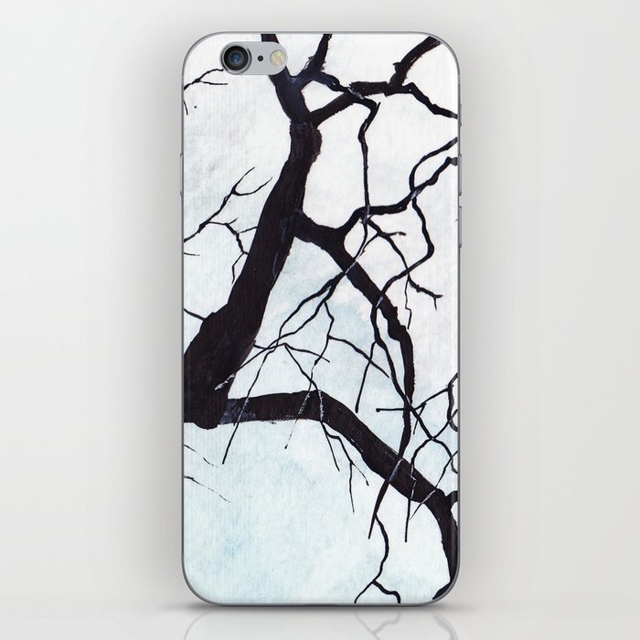 grey tree iPhone Skin