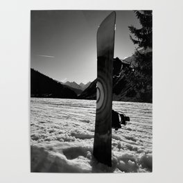 cross on the snow Poster