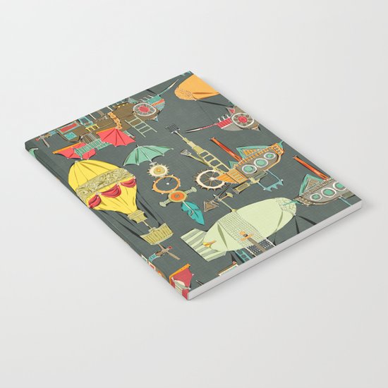 steampunk sky dark Notebook