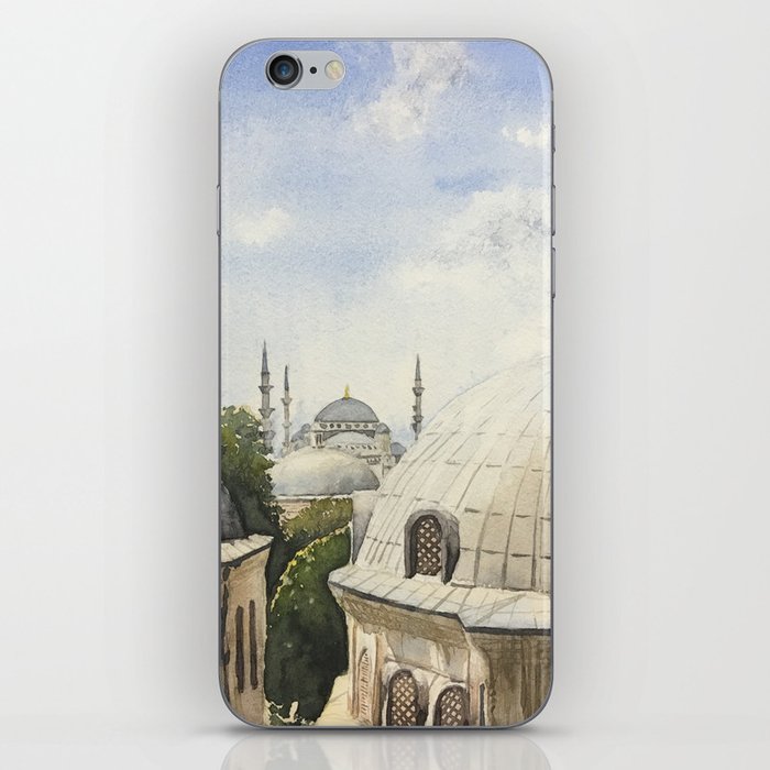 Blue mosque iPhone Skin