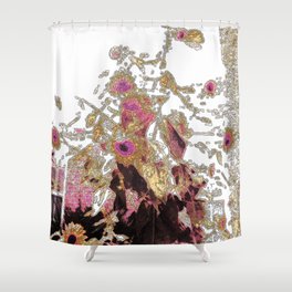 Sunflowers in Winter, Early Morning Shower Curtain