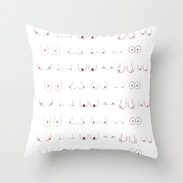 Yup, they are boobs. Throw Pillow