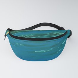 Abstract Green & Turquoise  Fanny Pack