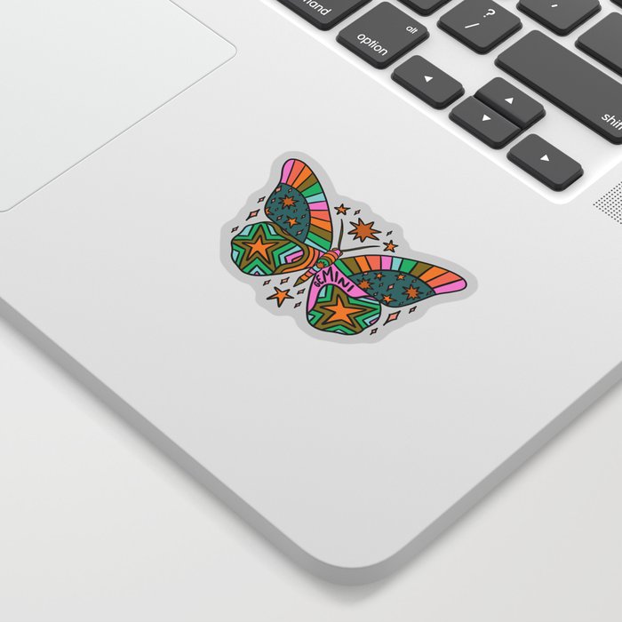 Gemini Butterfly Sticker