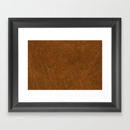 Leather background Framed Art Print