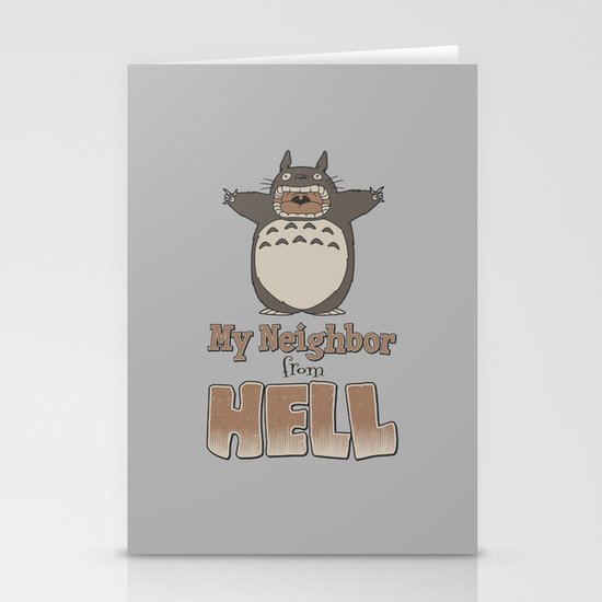 My Neighbor from Hell Stationery Cards