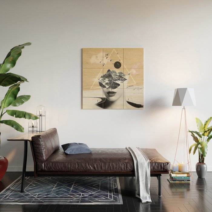 Collage Art Wild Nature Wood Wall By Dada22