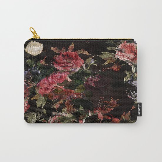 Dark Garden Pattern Carry-All Pouch