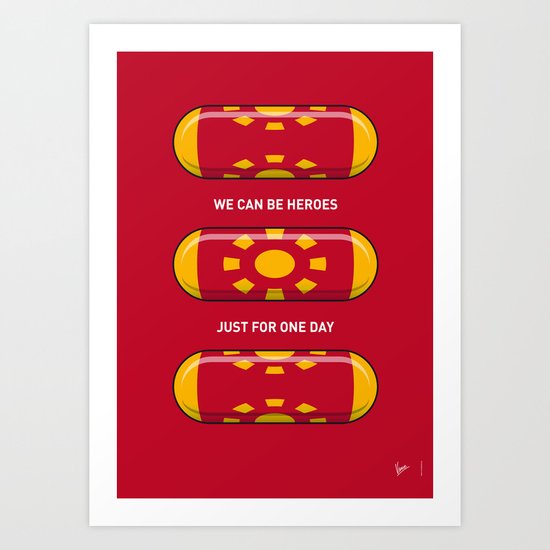 My SUPERHERO PILLS - Iron Man Art Print