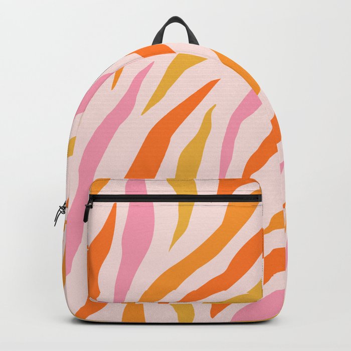 Zebra: PATTERN 02 | The Peach Edition Backpack