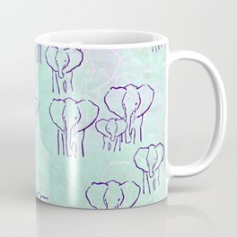 Pastel Elephants Coffee Mug