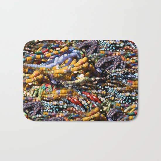 gems, beads, prayers Bath Mat