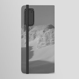  Land of contrast | Mountain glacier landscape black and white | Iceland shadows Android Wallet Case