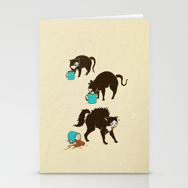 Coffee Cat Stationery Cards