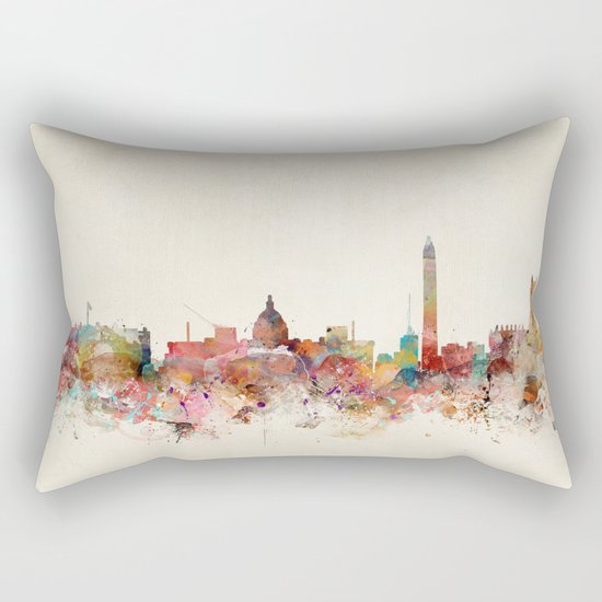 washington dc skyline Rectangular Pillow