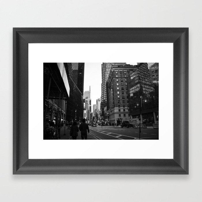 Gloomy NYC Framed Art Print