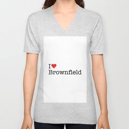 I Heart Brownfield, TX V Neck T Shirt