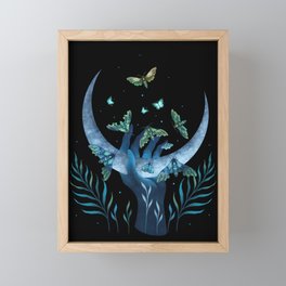 Moth Hand Framed Mini Art Print